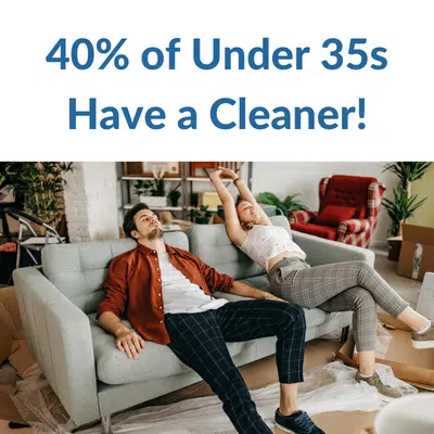 40% of under 35s have a cleaner